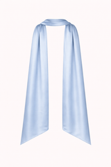 Satin Neck Scarf Light Blue