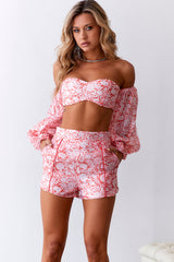 Sweeter Passions Crop Top Red