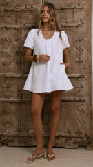 Keeva Mini Dress - White