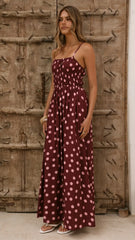 Solare Maxi Dress - Merlo/Marshmallow